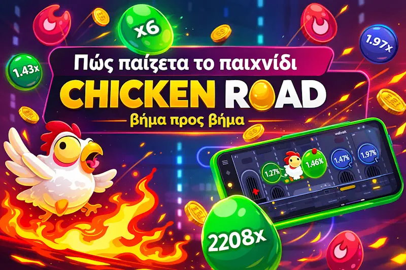 Πώς παίζεται το παιχνίδι chicken road βήμα προς βήμα