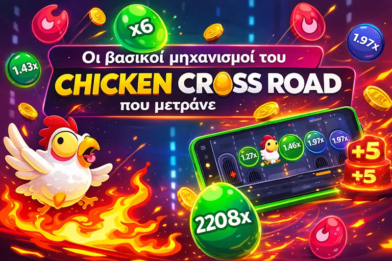 Οι βασικοί μηχανισμοί του chicken cross road game που μετράνε